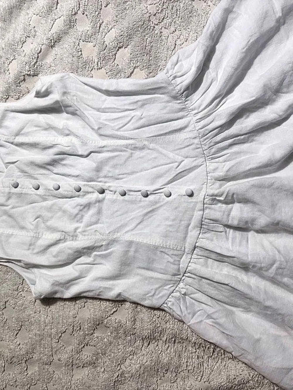 White Linen Mini Dress Like New